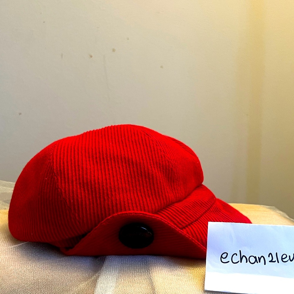 【☆JAPAN☆】Auth Burberry London Blue Label Red Hunting Cap/Hat (size 57 cm)